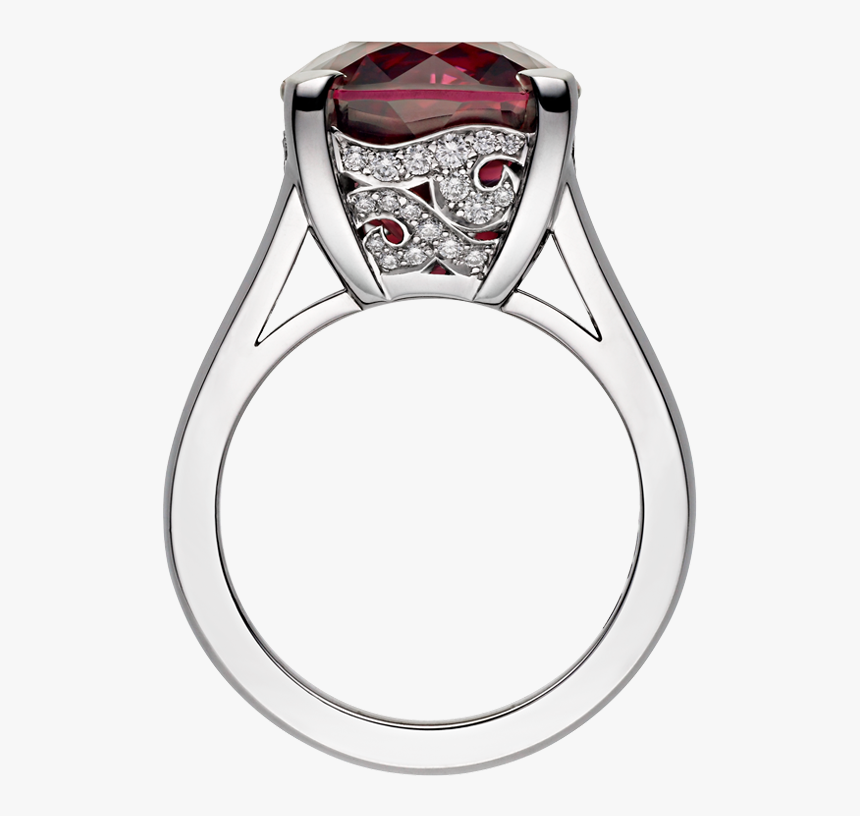 Classic Winston Cushion Cut Ruby Ring On Finger, HD Png Download, Free Download