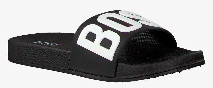 Black Boss Kids Slides Chinelo - Slipper, HD Png Download, Free Download