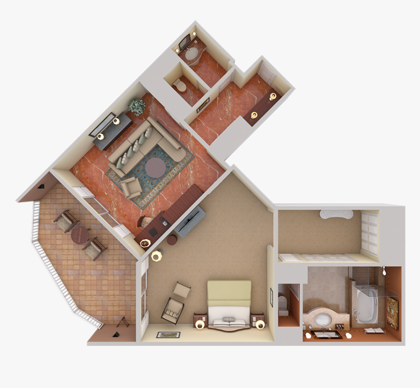 View Two View Two Https - Doll House Top View, HD Png Download, Free Download