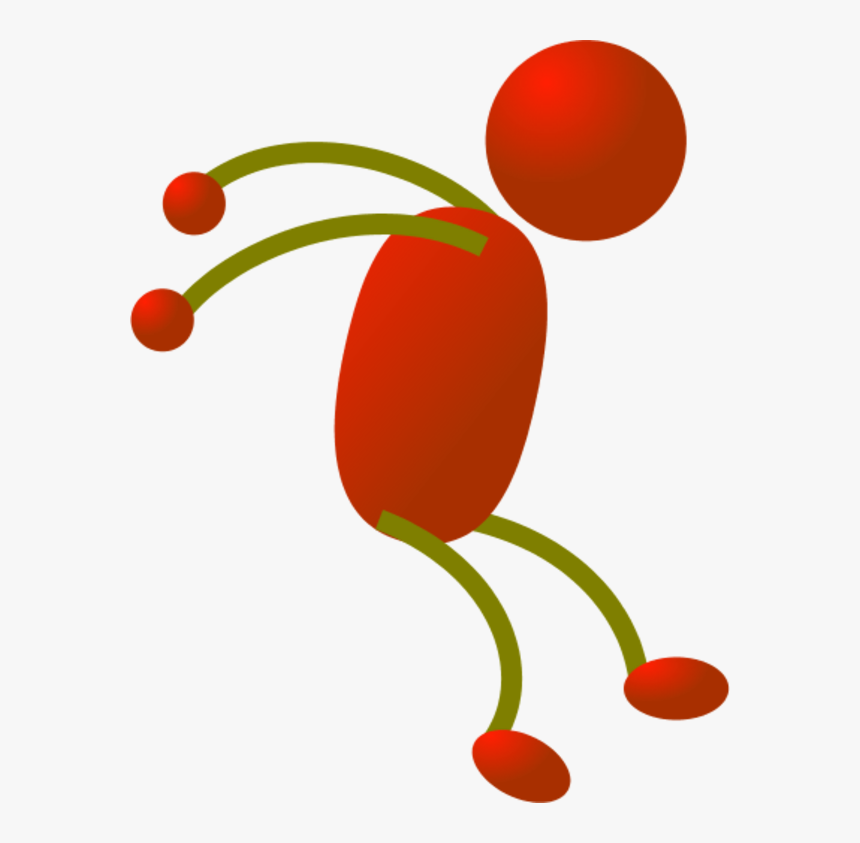 Stick Figure Man Jumping Vector Clip Art - Stick Figure, HD Png Download, Free Download