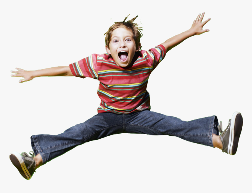 12 Year Old Boy With Adhd Hyperactivity, Jumping Happy - ילד קופץ, HD Png Download, Free Download