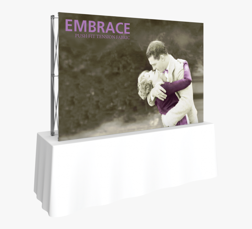 Embrace 8ft Tabletop Push Fit Tension Fabric Display - Backlit Embrace 2 X 3, HD Png Download, Free Download