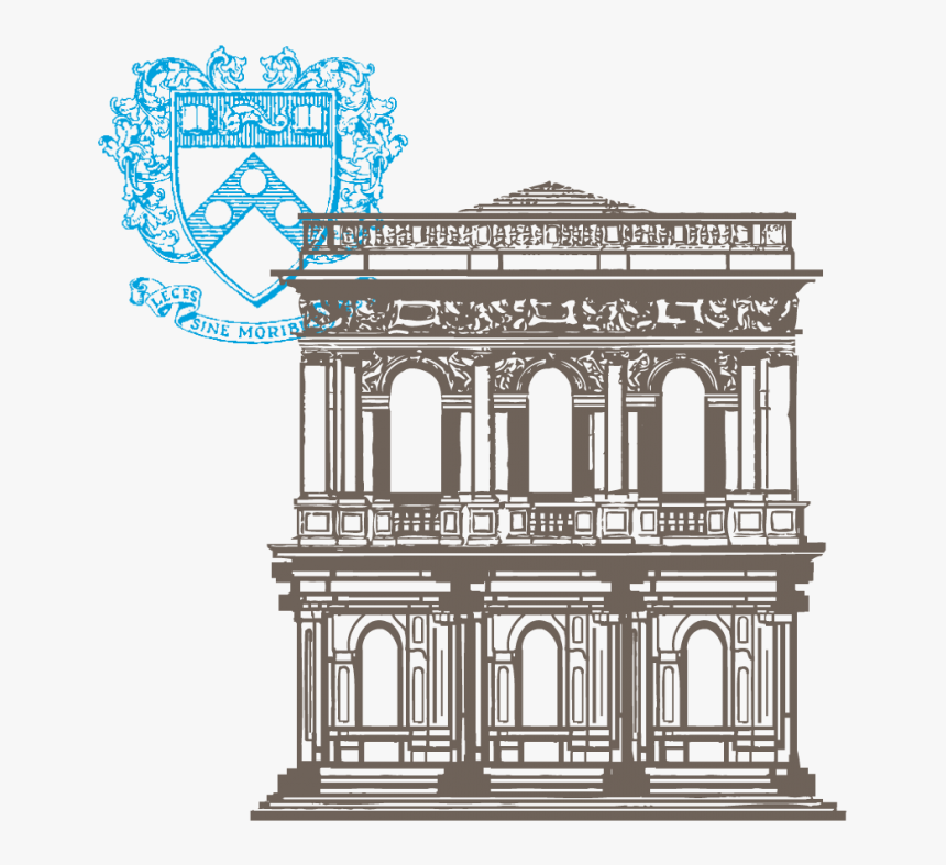 Old Building Illustration Penn Seal - House, HD Png Download, Free Download