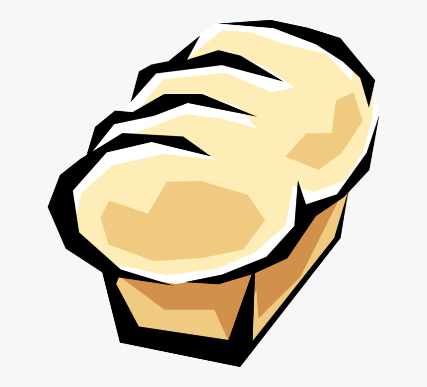 Vector Illustration Of Loaf Of Baked White Bread - 简 笔画, HD Png Download, Free Download