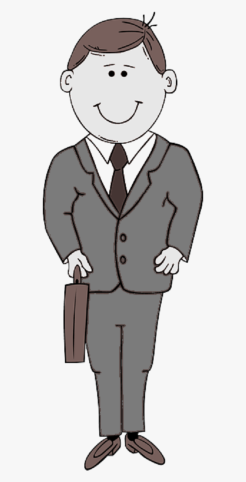 People, Man, Guy, Person, Cartoon, Men, Suit, Standing - Transparent Cartoon Man In Suit, HD Png Download, Free Download