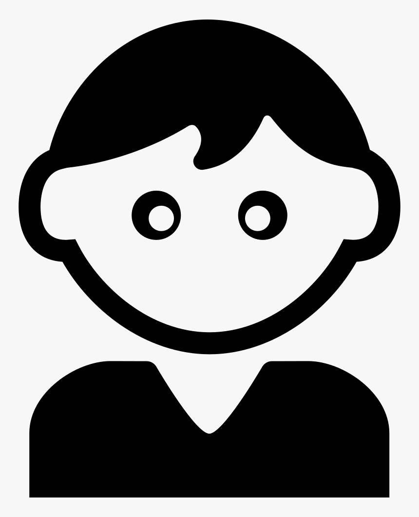 Child With Black T-shirt - Young Man Icon Png, Transparent Png, Free Download