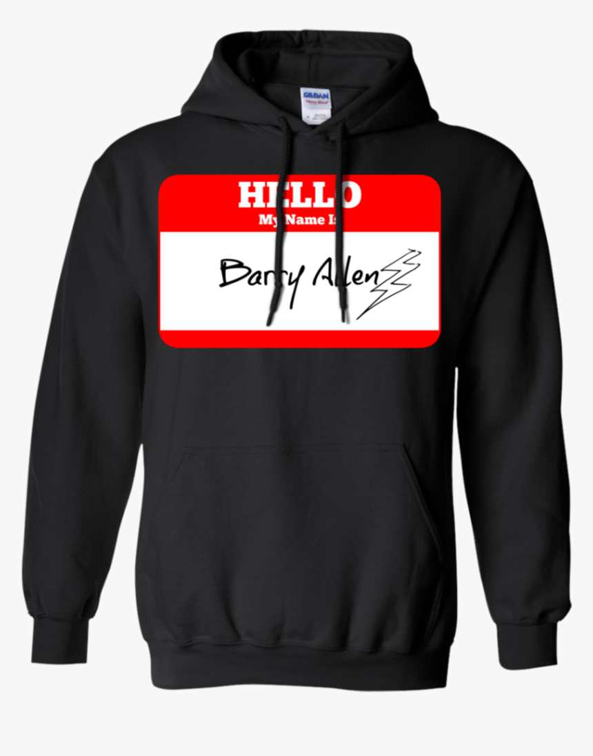 Hello My Name Is Barry Allen Sticker The Flash Lightning - Hoodie, HD Png Download, Free Download