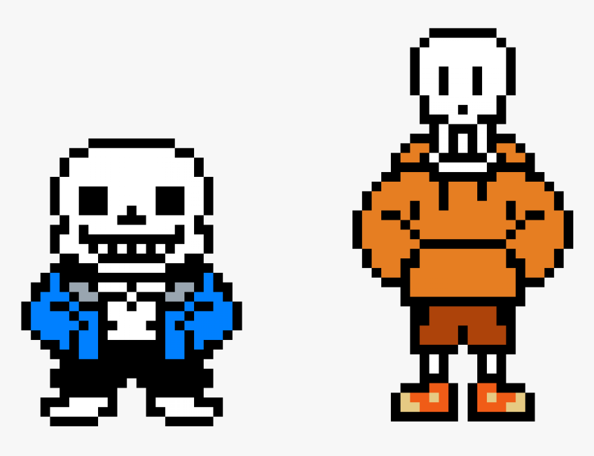 Ut Sans And Us Papyrus - Sans Sprite Png, Transparent Png, Free Download