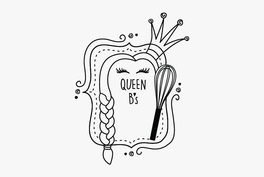 Queen B"s Logo - Line Art, HD Png Download, Free Download