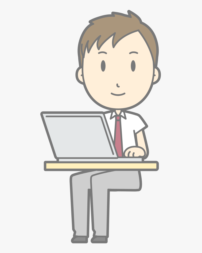 Male Computer User - Too Hot Clipart, HD Png Download, Free Download