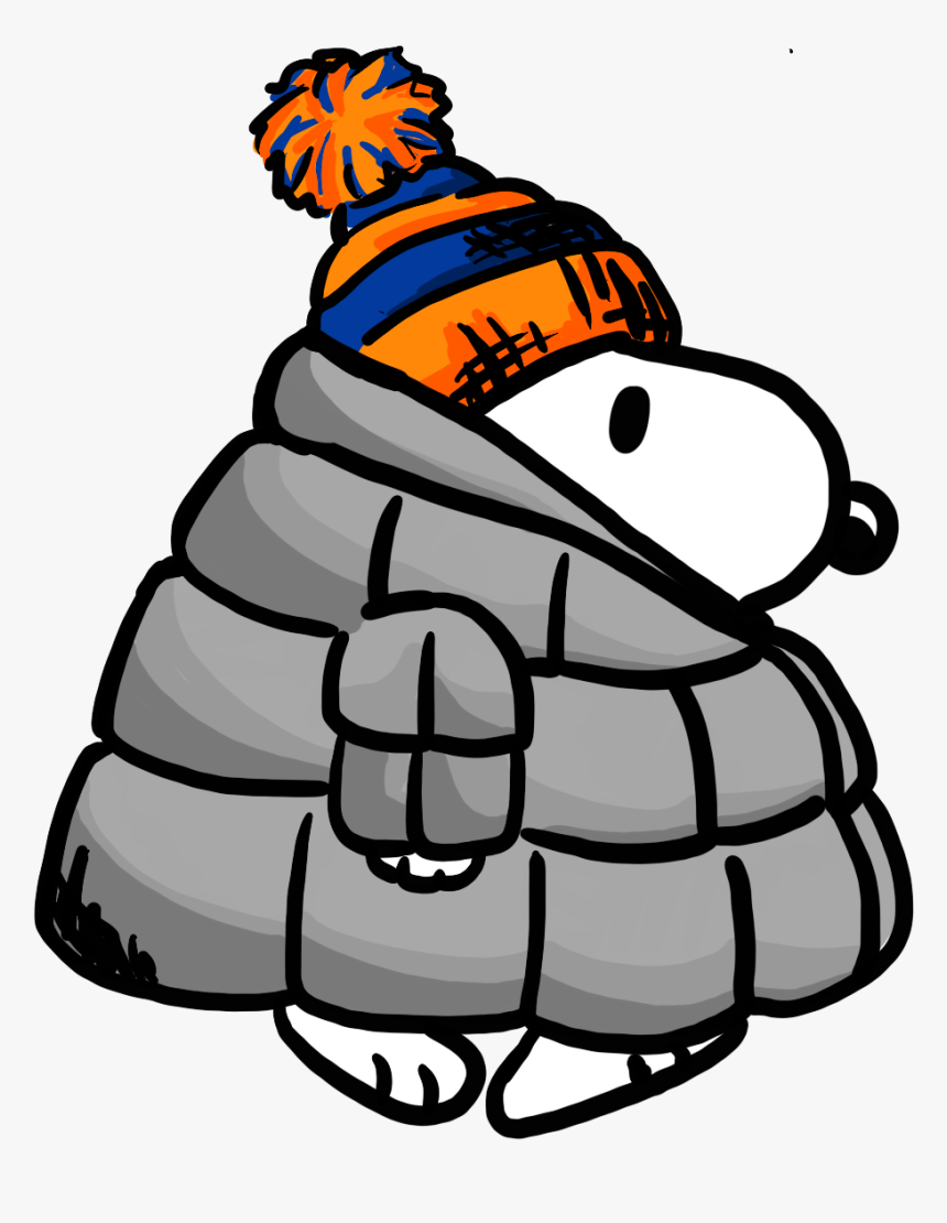 #snoopy #cold #winter #cold #freezing #jacket #coat - Snoopy Cold, HD Png Download, Free Download