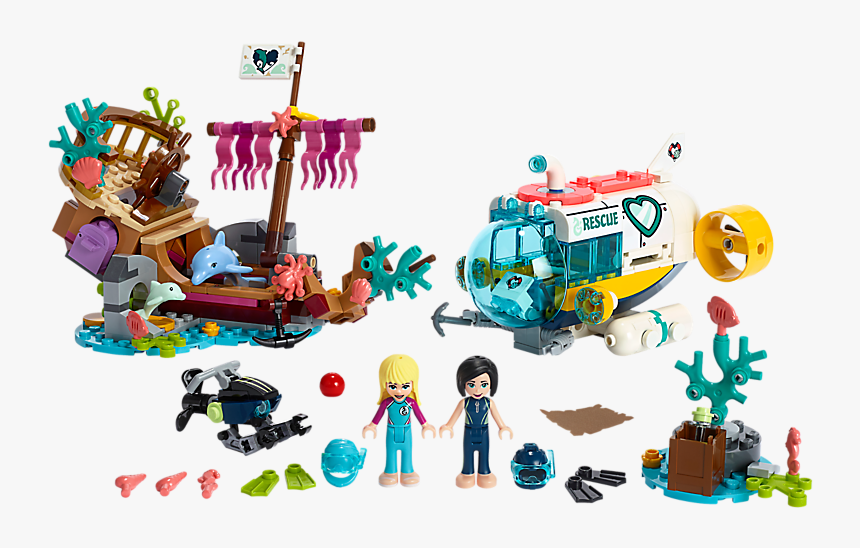 Transparent Underwater Shipwreck Clipart - Lego Friends Sea Life, HD Png Download, Free Download