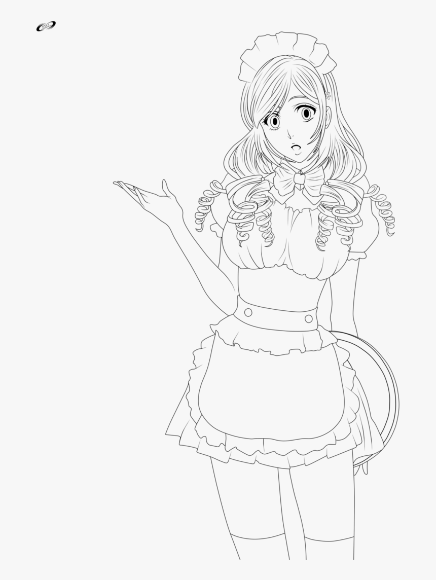 Anime Maid Coloring Pages, HD Png Download, Free Download