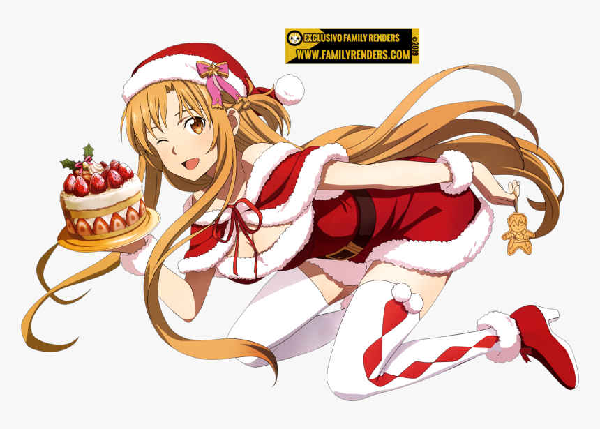 Asuna Yuuki Xmas - Asuna And Alice Merry Christmas, HD Png Download, Free Download