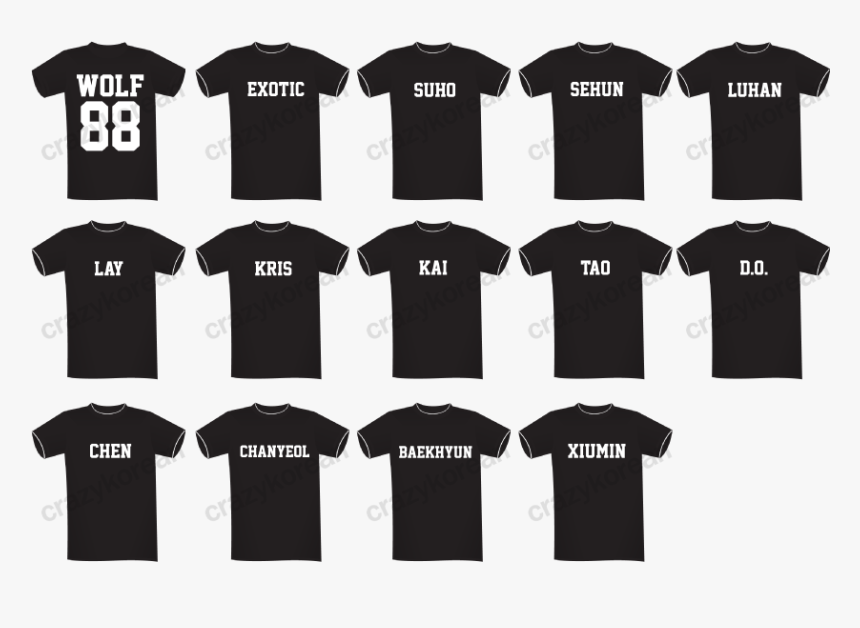 Exo Wolf 88 Shirt Malaysia - Crooks And Castles 2011, HD Png Download, Free Download