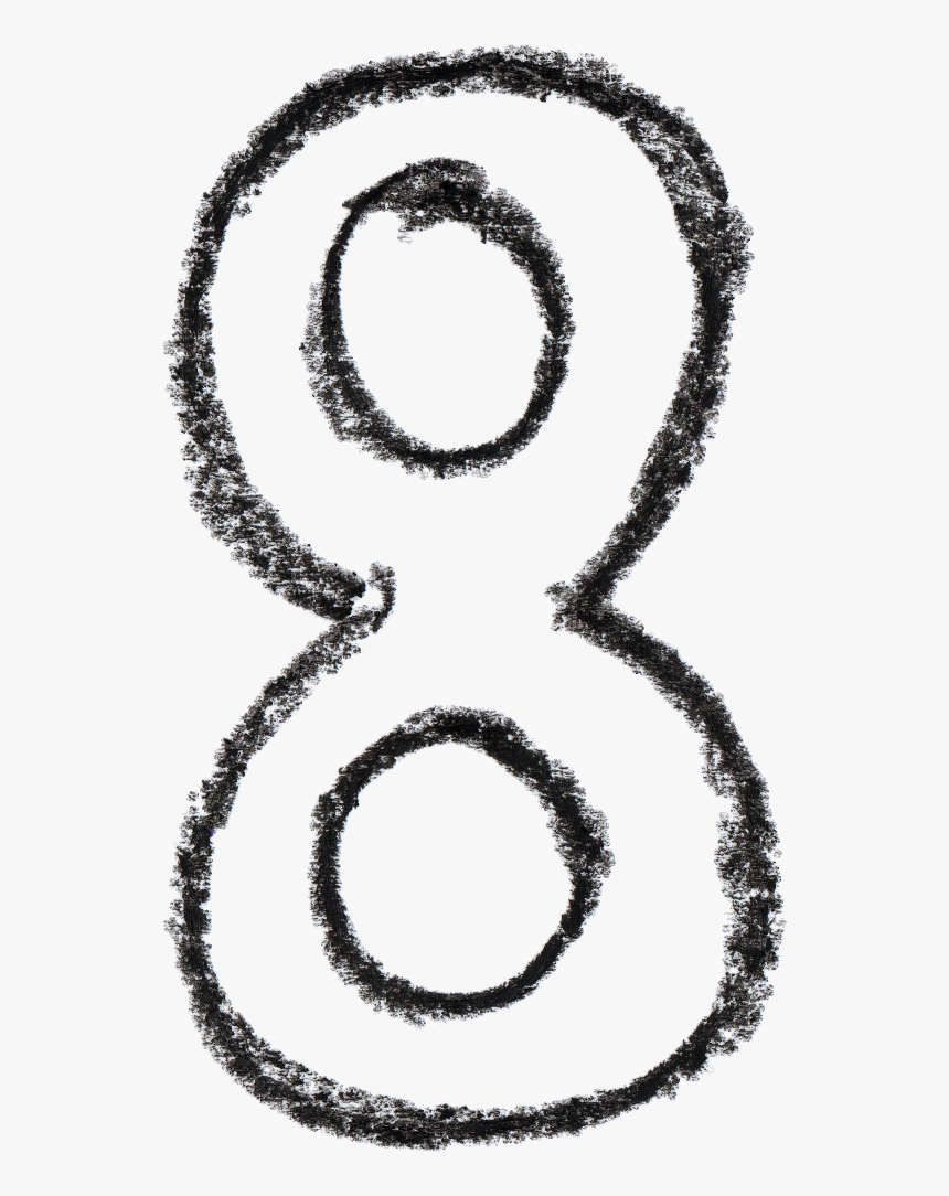 Number 8 Sketch Drawing, HD Png Download, Free Download