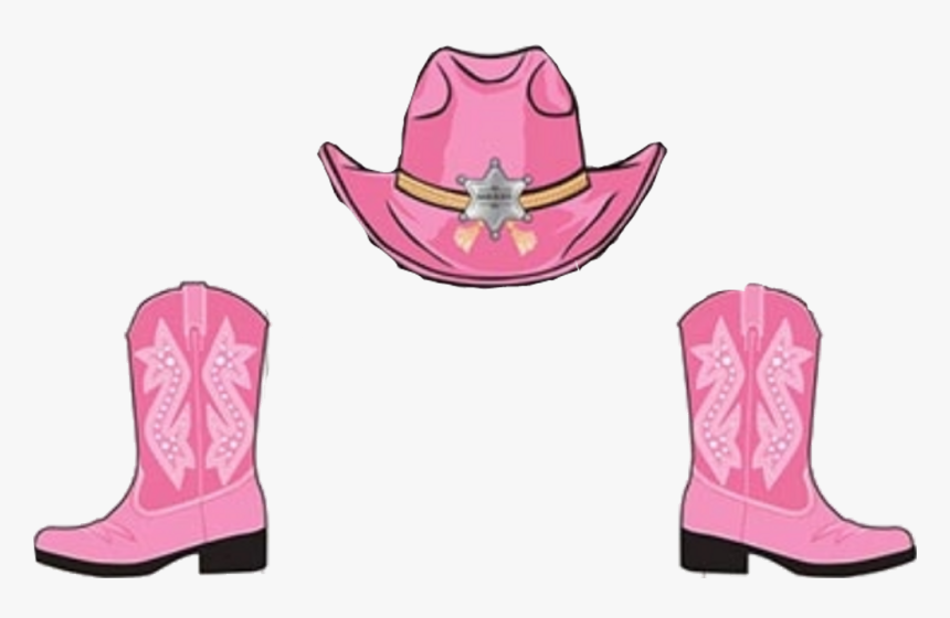 Transparent Cowboy Boots And Hat Png - Pink Cowgirl Boots Clipart, Png ...