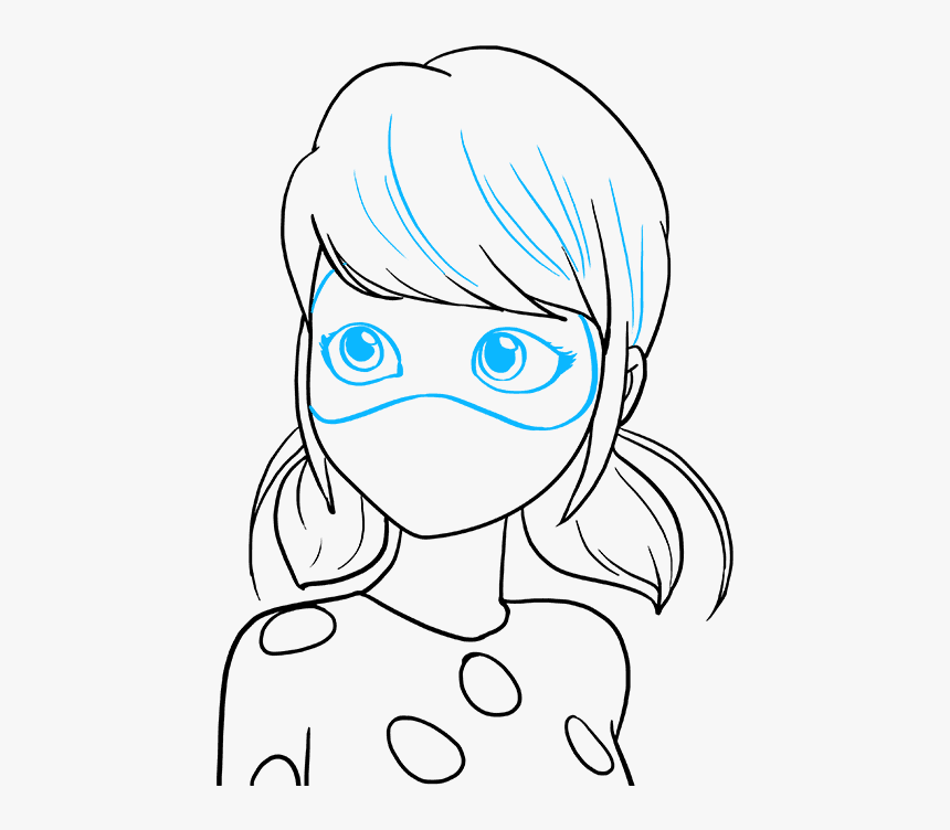How To Draw Miraculous Ladybug - Miraculous Ladybug Drawing Step By Step, HD Png Download, Free Download