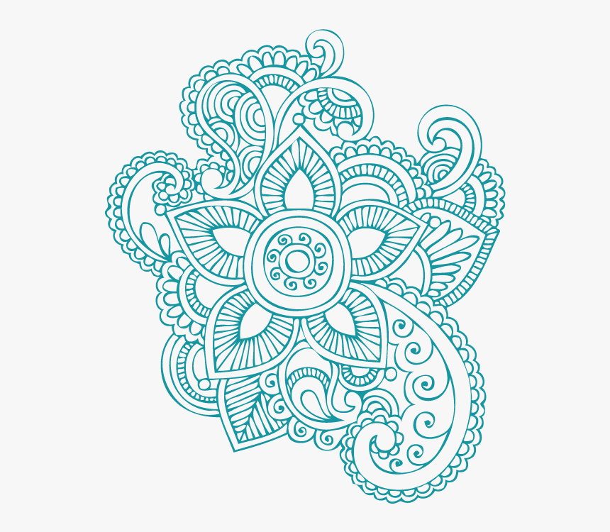 Mehndi, Tattoo, Henna, Line Art, Flower Png Image With - Transparent Mehndi Designs Png, Png Download, Free Download