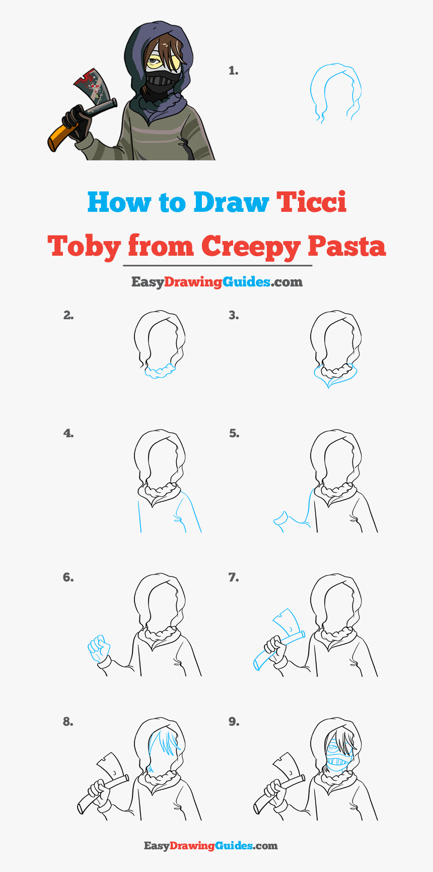 How To Draw Ticci Toby From Creepy Pasta - Draw A Poop Emoji, HD Png Download, Free Download