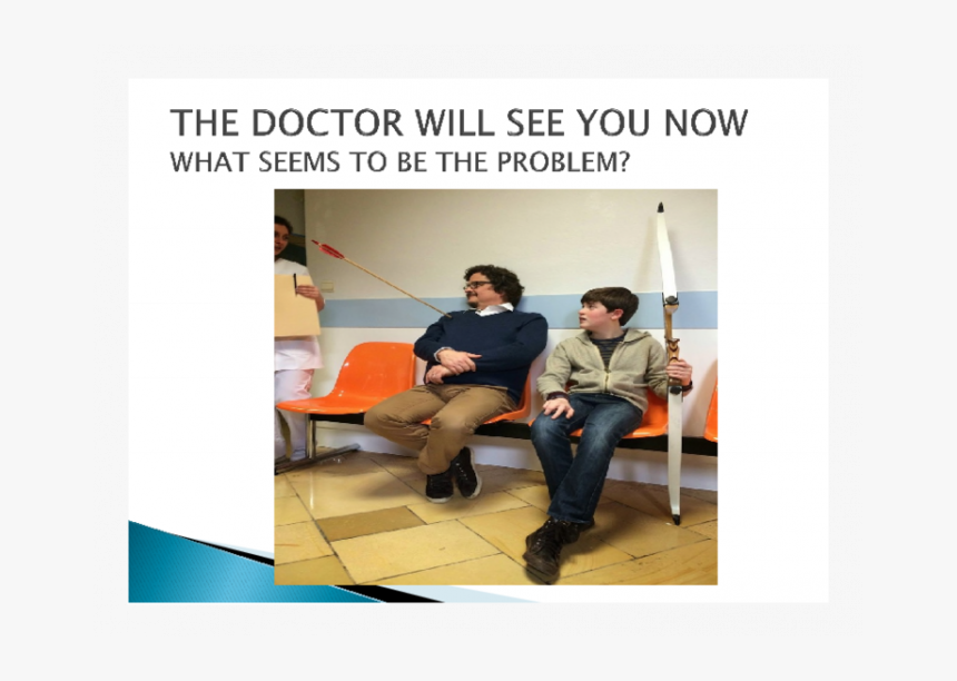 The Doctor Will See You Now - Sitting, HD Png Download, Free Download