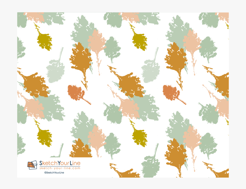 Leaves Pattern Rectangular Greeting Cards "
 Class= - Greeting Card, HD Png Download, Free Download