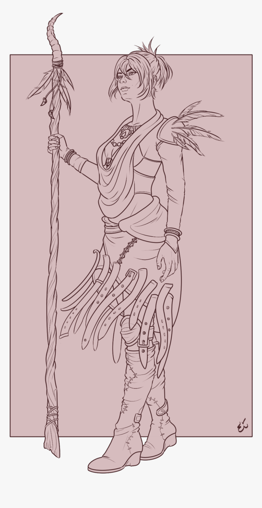 Witch Of The Wilds - Sketch, HD Png Download, Free Download