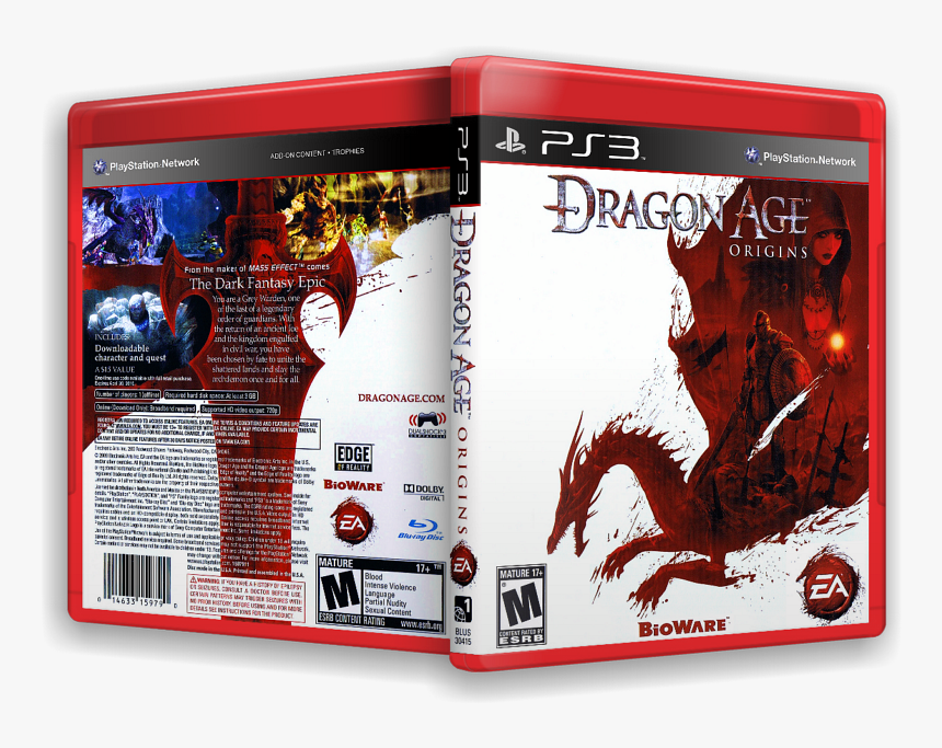 Dragon Age Origins Ps3 Cover, HD Png Download, Free Download