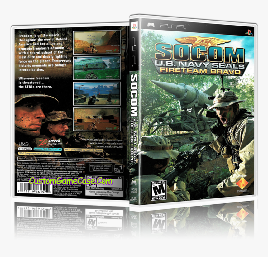 Navy Seals Fireteam Bravo - Socom Us Navy Seals Fireteam Bravo Psp Dvd Cover, HD Png Download, Free Download