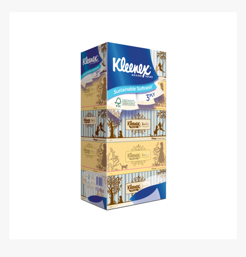 Kleenex Supreme Skincare Facial Tissues 3 Ply, HD Png Download, Free Download