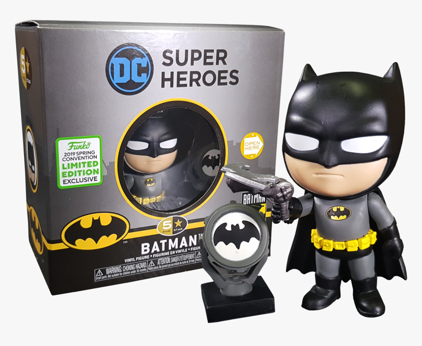 Batman Black & Yellow 5 Star 4” Vinyl Figure, HD Png Download, Free Download