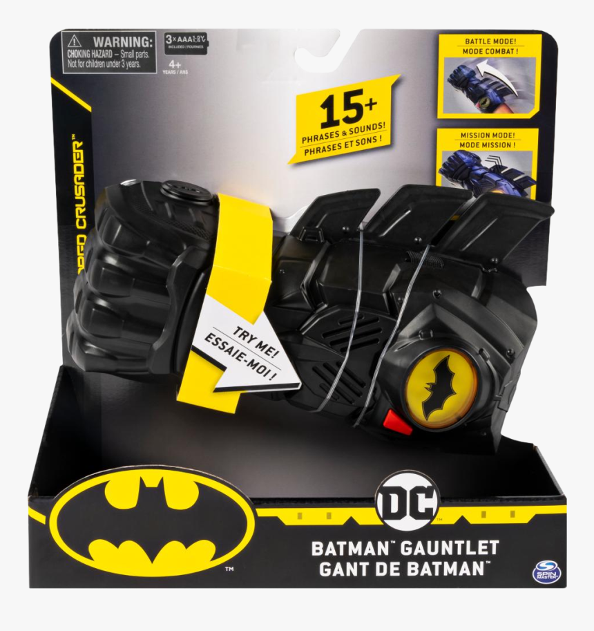 Interactive Gauntlet With Light & Sound Fx - Man Bat 12 Inch Action Figure, HD Png Download, Free Download