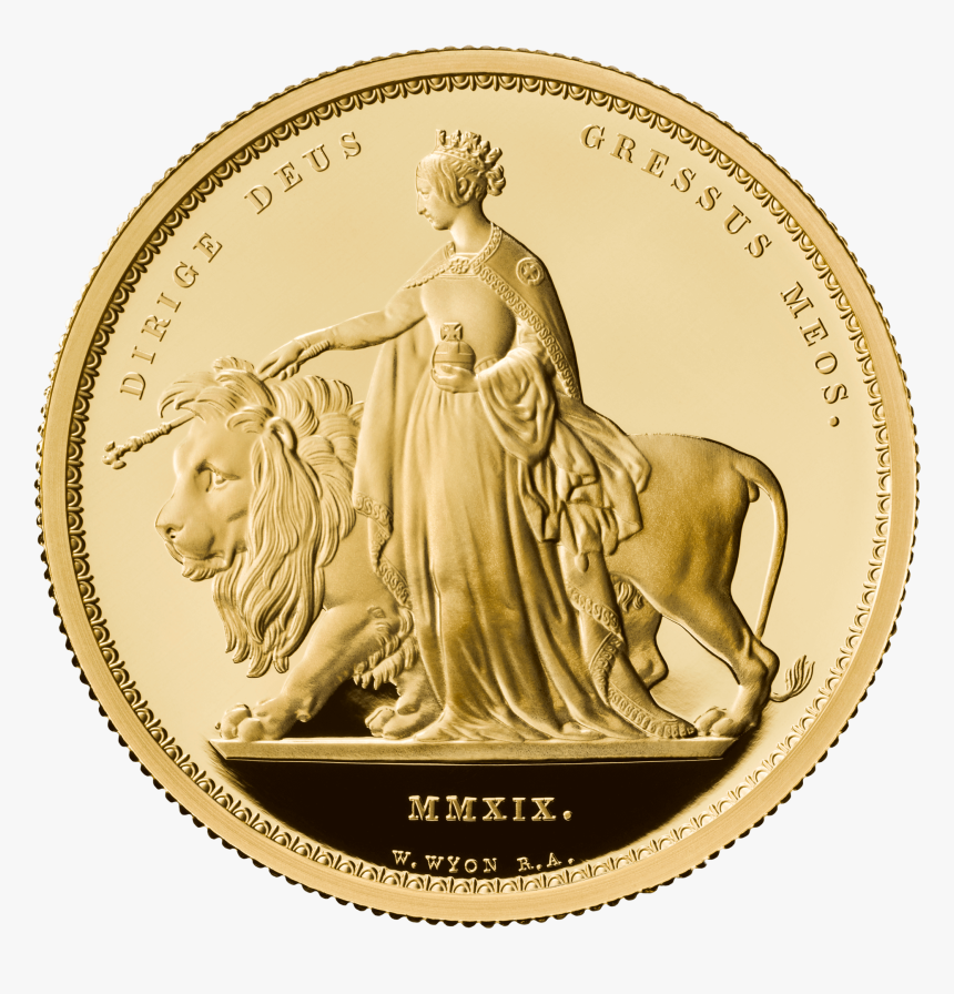 Una And The Lion Silver Coin, HD Png Download, Free Download