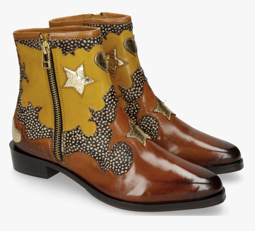 Ankle Boots Marlin 12 Wood Hairon Halftone Mogano Yellow - Melvin & Hamilton, HD Png Download, Free Download
