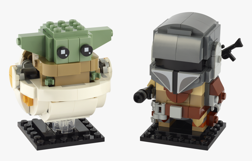 Lego Has Revealed Their Adorable, Buildable New Brickheadz - The Mandalorian, HD Png Download, Free Download