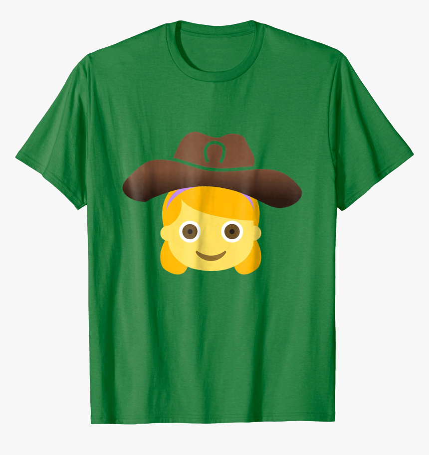 Cowgirl Emoji T-shirt - Cartoon, HD Png Download, Free Download