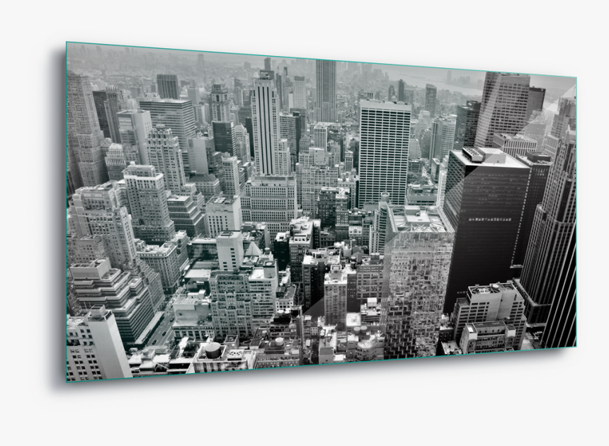 New York City Skyline Canvas Amp Glass Wall - New York City, HD Png Download, Free Download