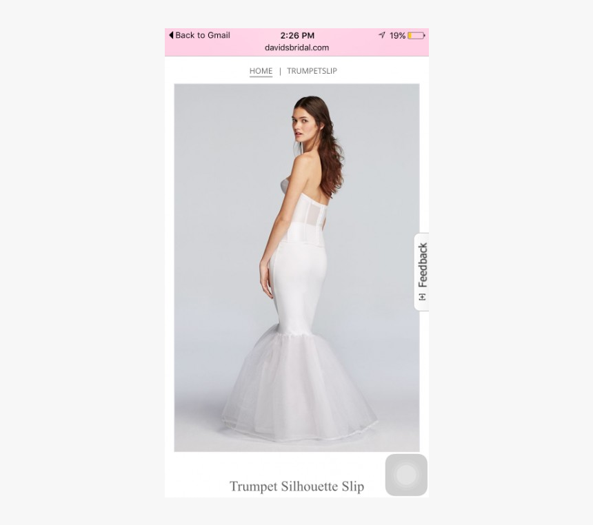 Used Unknown Crinoline/slip - Gown, HD Png Download, Free Download