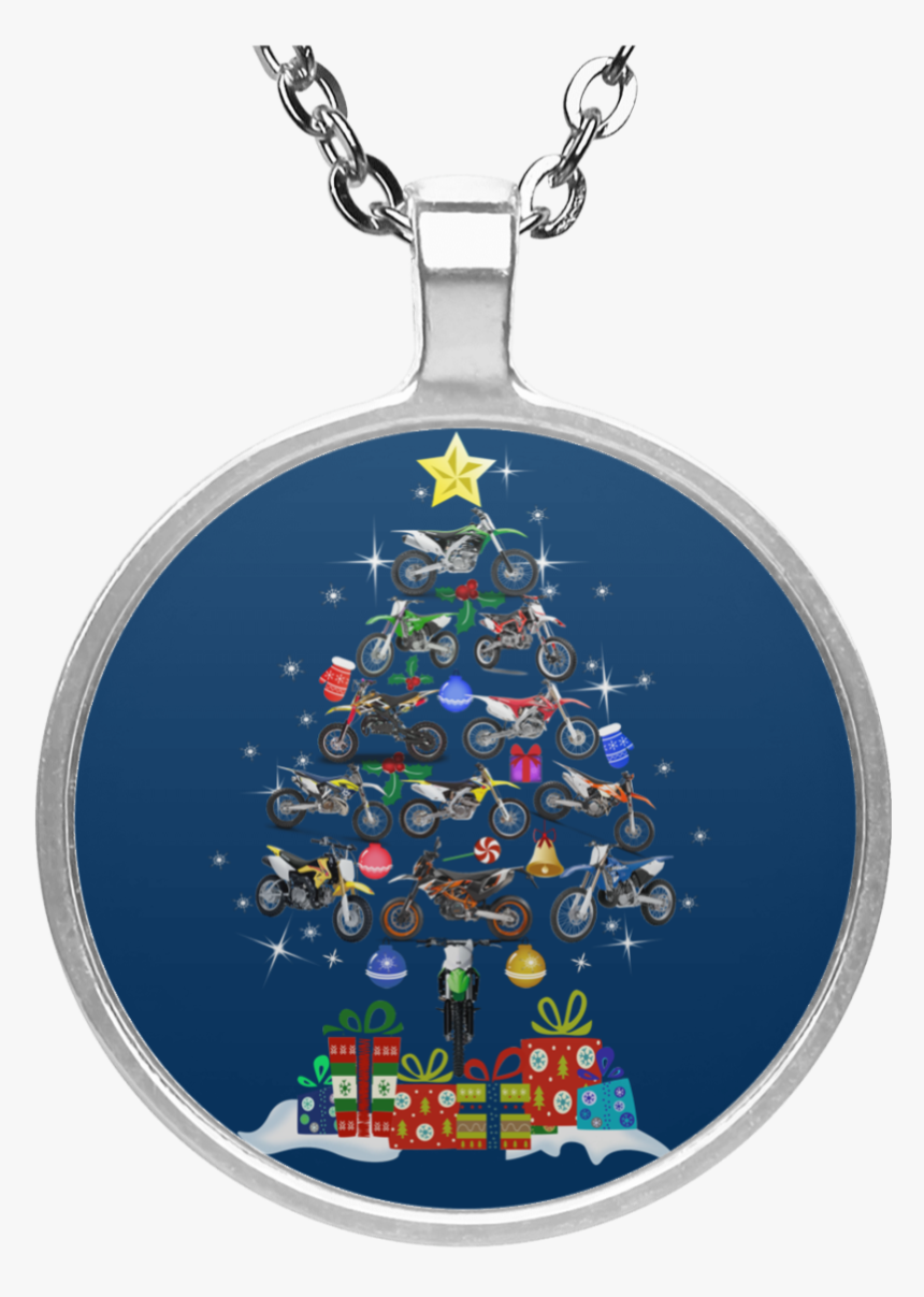 Distinguished Motocross Design Of Christmas Tree Necklace - Baby Yoda Necklace, HD Png Download, Free Download