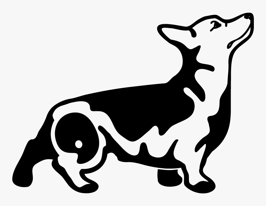 Loyal Dog Clipart Clip Art Royalty Free Download Sally - Corgi Clipart Free Black And White, HD Png Download, Free Download