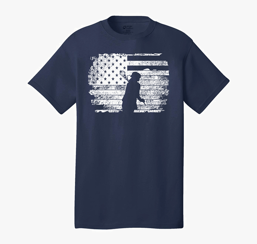 Lax Zone Girls Usa Silhouette Tee - Port And Company Heather Red, HD Png Download, Free Download