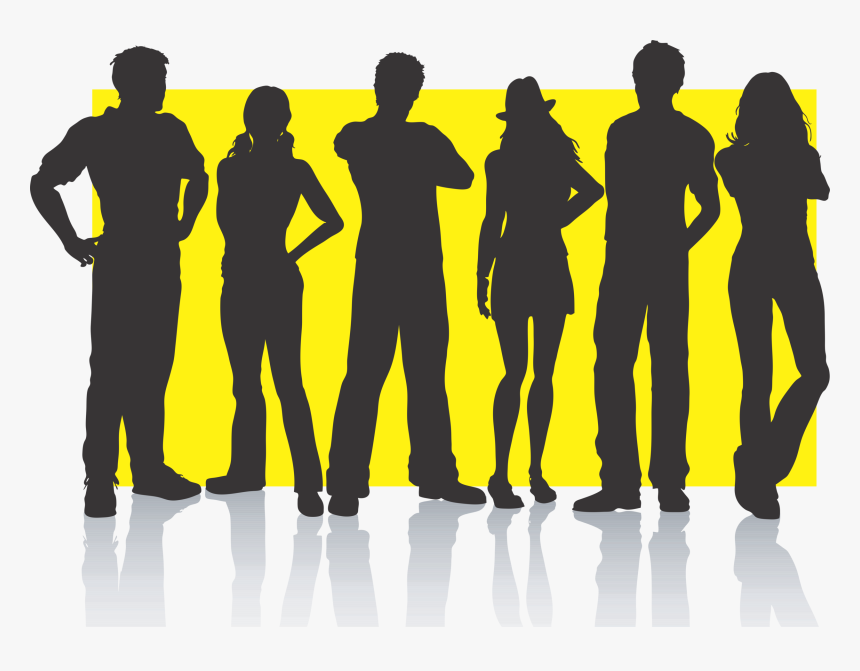 Teen Silhouette Png, Transparent Png, Free Download
