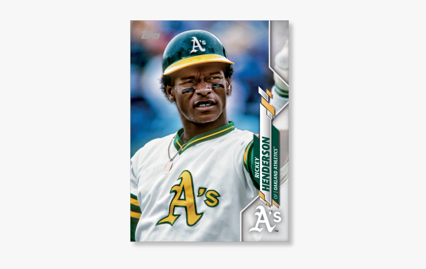 Rickey Henderson 2020 Topps Series 1 Base Card Short - Player, HD Png Download, Free Download