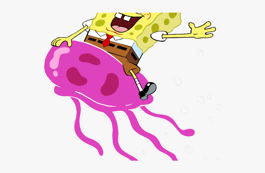 Jellie Clipart Spongebob Jellyfish - Spongebob In The Jellyfish, HD Png Download, Free Download