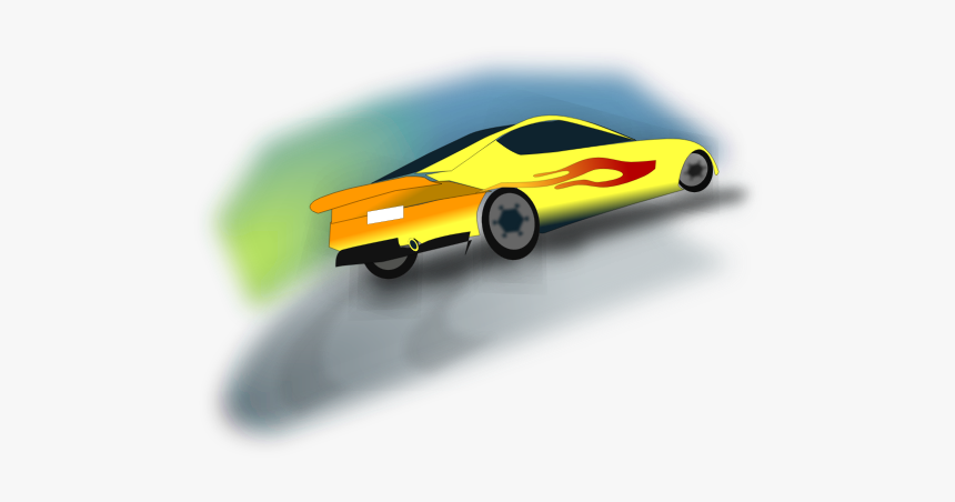 Yellow Rally Car - Rajdówka Rysunek, HD Png Download, Free Download