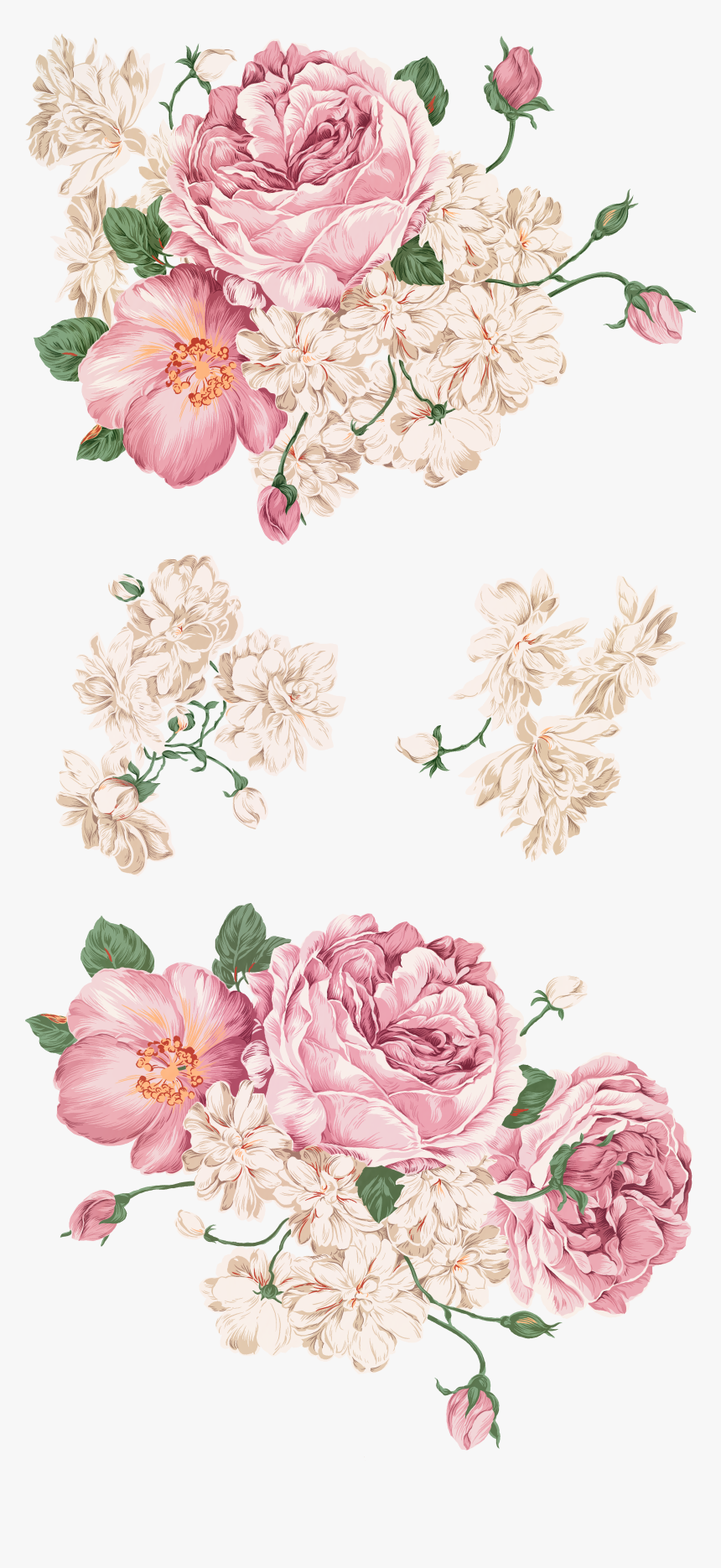 Painting Drawing Peony Hand-painted Free Download Png - Flower Decal Png, Transparent Png, Free Download