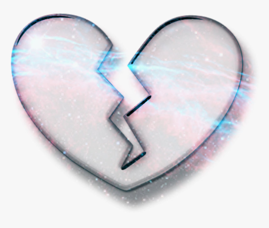 #broken #heart #emoji #galaxy #effect #crown #art - Heart, HD Png Download, Free Download