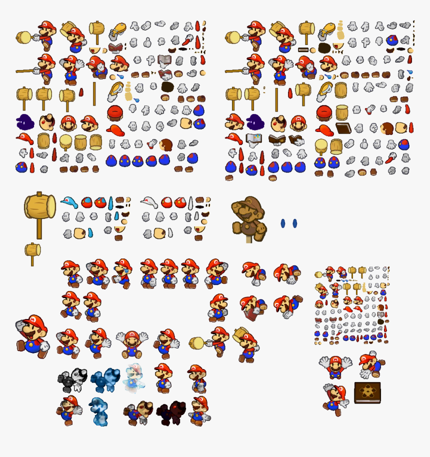 Paper Mario Mario Sprites, HD Png Download, Free Download