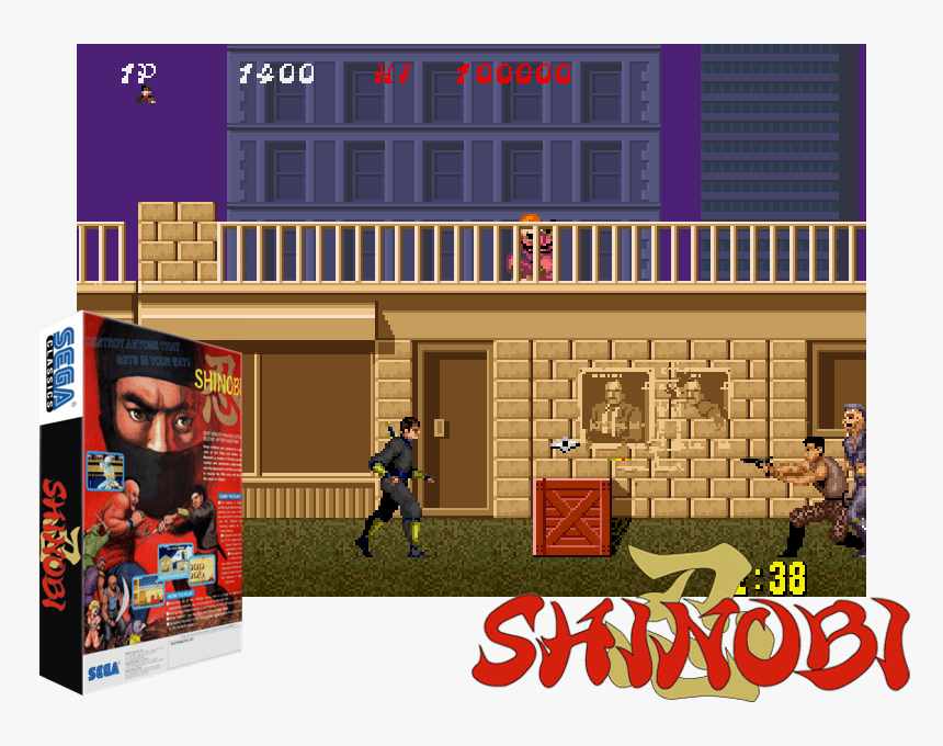 Shinobi Coin Op - Shinobi Arcade, HD Png Download, Free Download