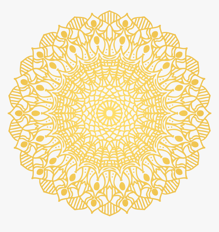 #islamic #pattern #golden #yellow #decorate #freetoedit - Eid Al-fitr, HD Png Download, Free Download